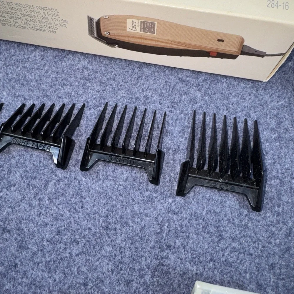 Vintage Oster Adjustable Clipper Model 284 Series A Barber Hair Trimmers WORKS